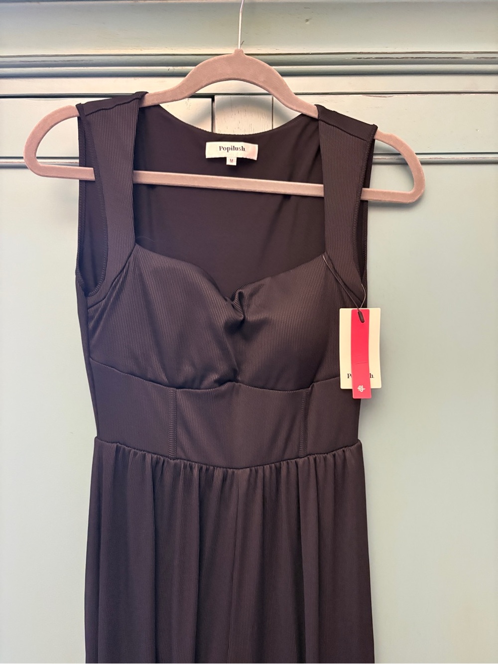 Popolush Women's Black Sleeveless Jumpsuit